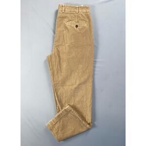 Brooks Brothers 346 Flat Front Medium Wale Corduroy Pants, Cords. Beige, 34X29